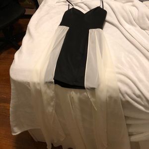 Black & White High-low dress